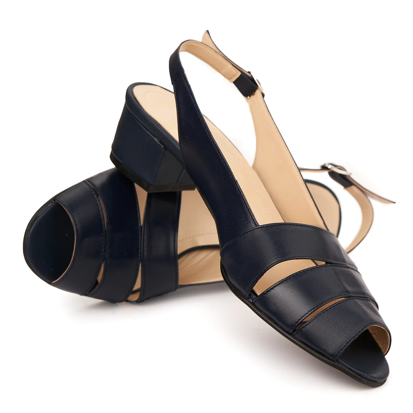 Sandale elegante din piele naturala cu toc mic 5524 - Image 4