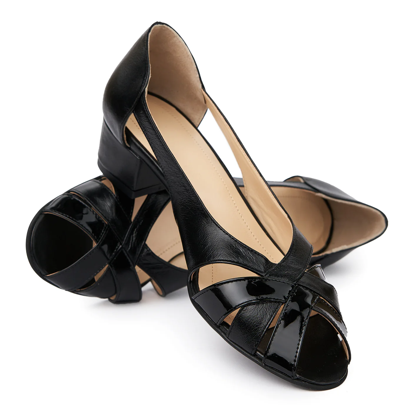 Sandale elegante din piele naturala cu toc mic 5582 - Image 4