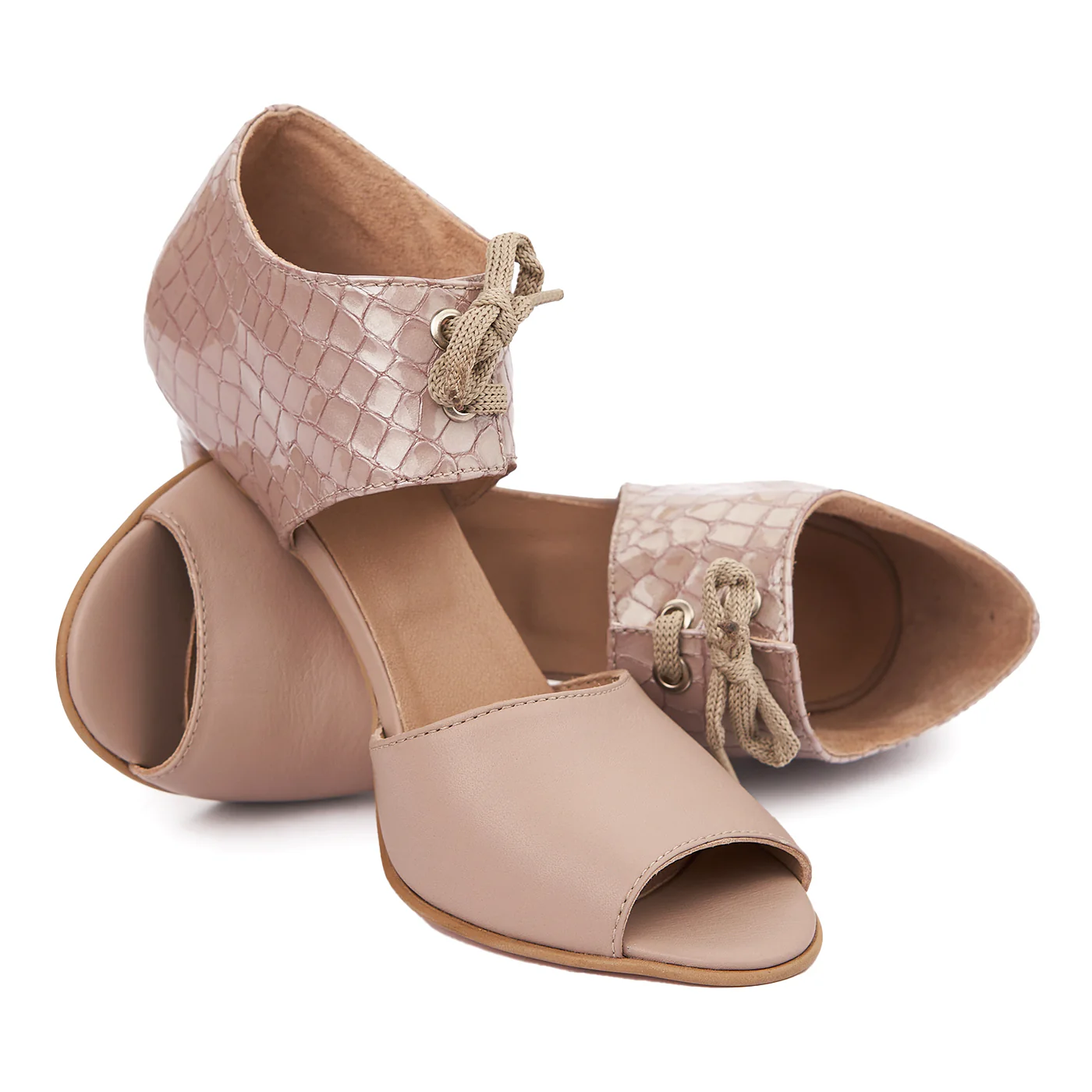 Sandale elegante din piele naturala cu toc subtire 5483 - Image 4