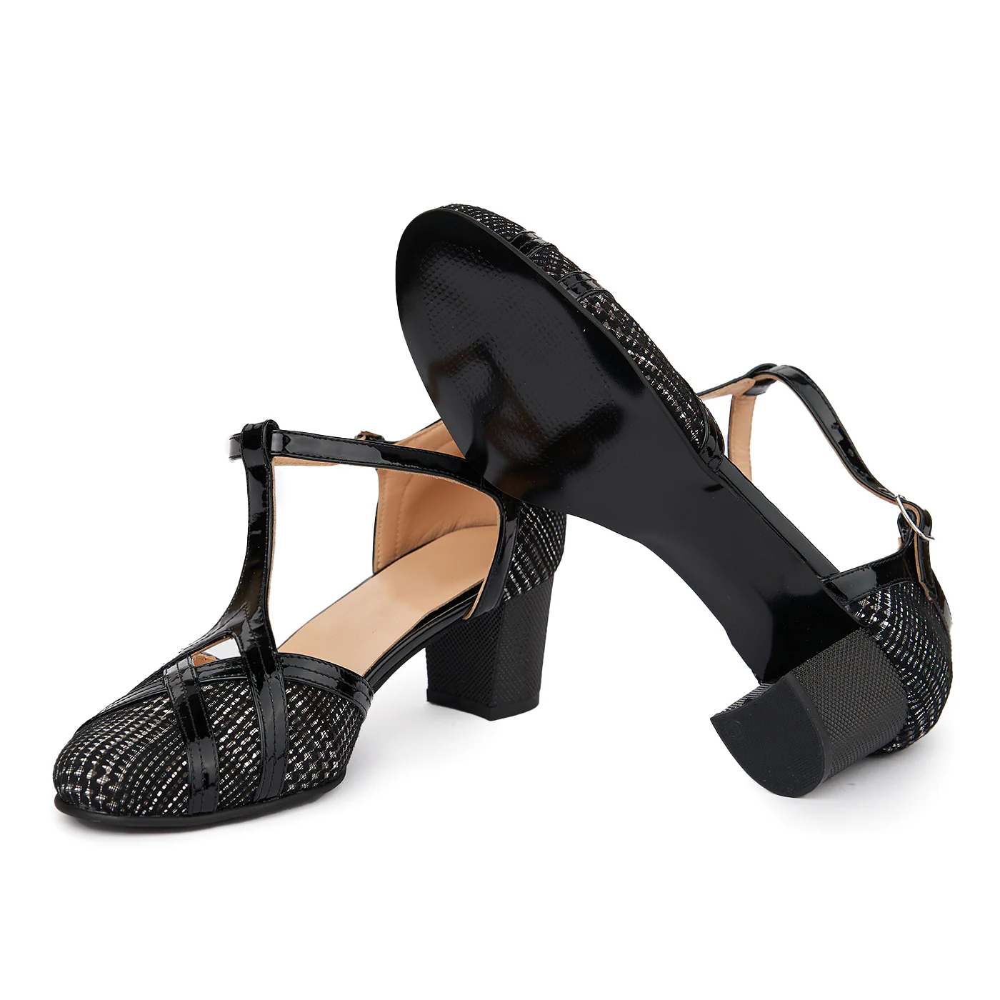 Sandale Elegante Din Piele Naturala Neagra 5442 - Image 3