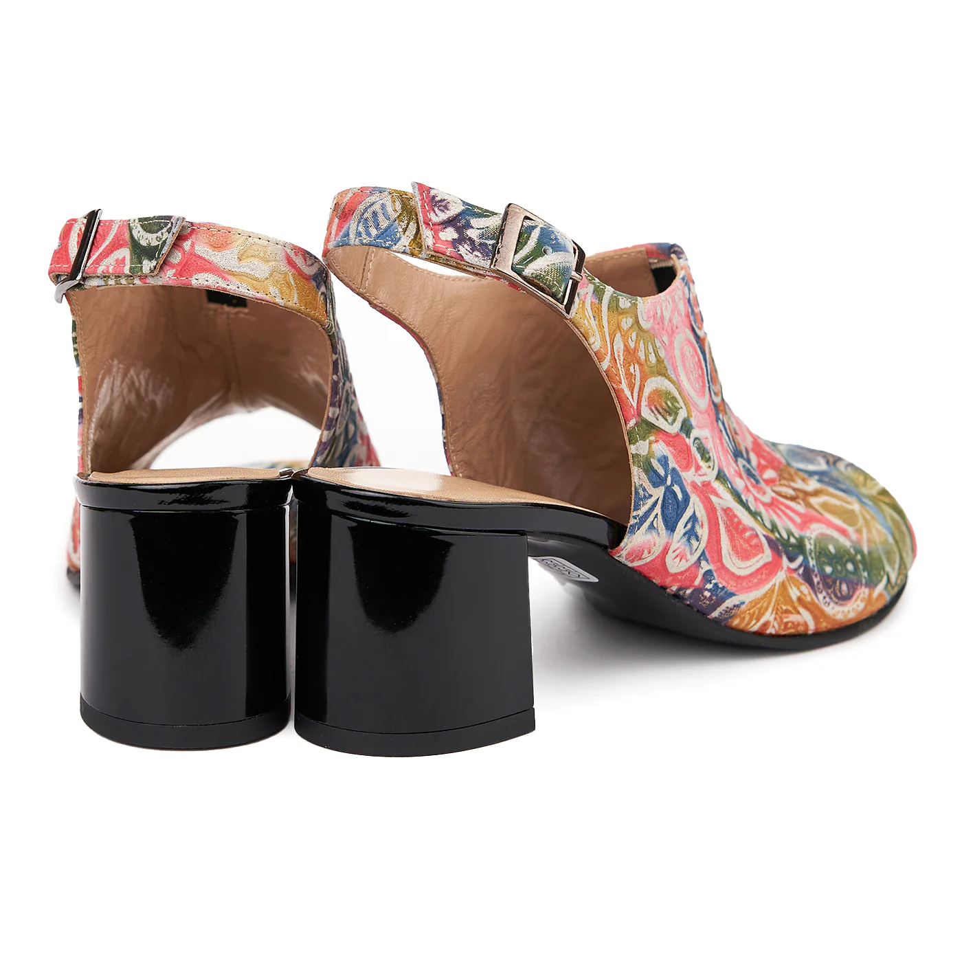 Sandale elegante din piele naturala multicolora 5411 - Image 2