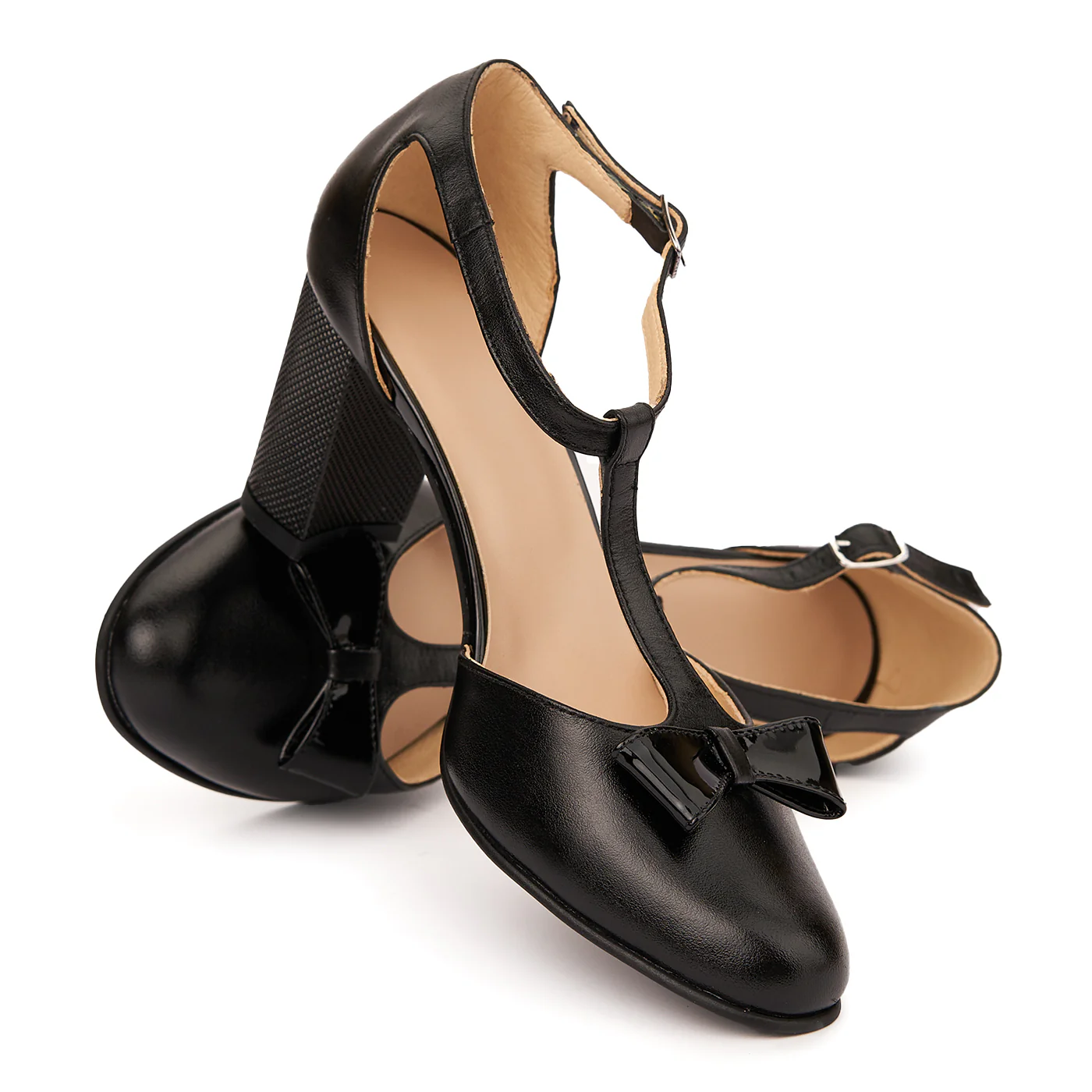 Sandale elegante din piele naturala neagra 5519 - Image 4